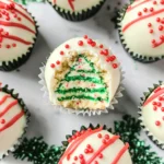 Christmas Tree Cake Truffles with Little Debbies cakes