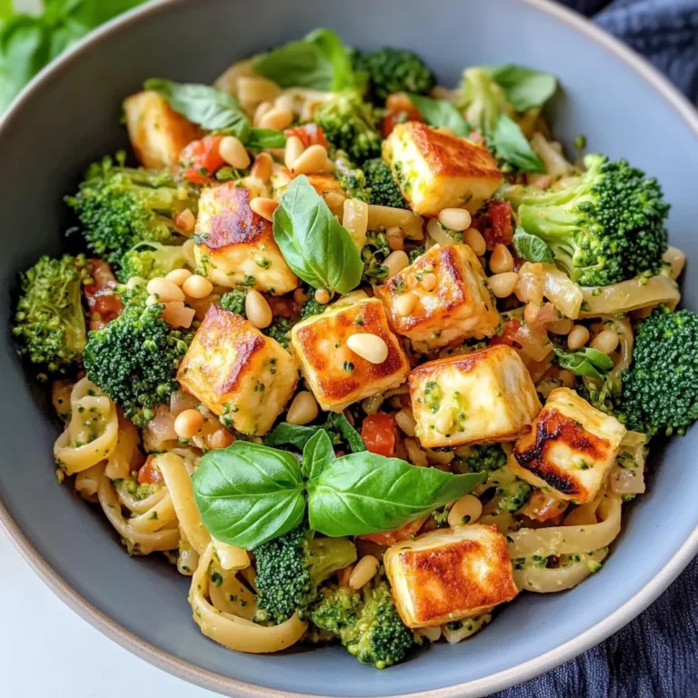 Colorful Halloumi Pasta Salad
