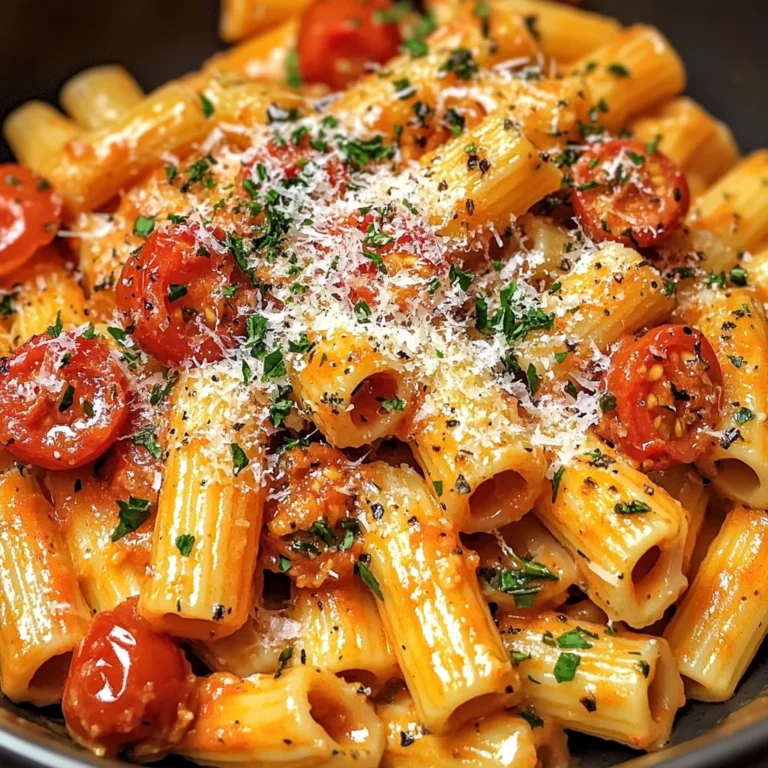 Creamy Tomato Garlic Pasta
