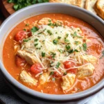 Crock Pot Creamy Chicken Parmesan Soup