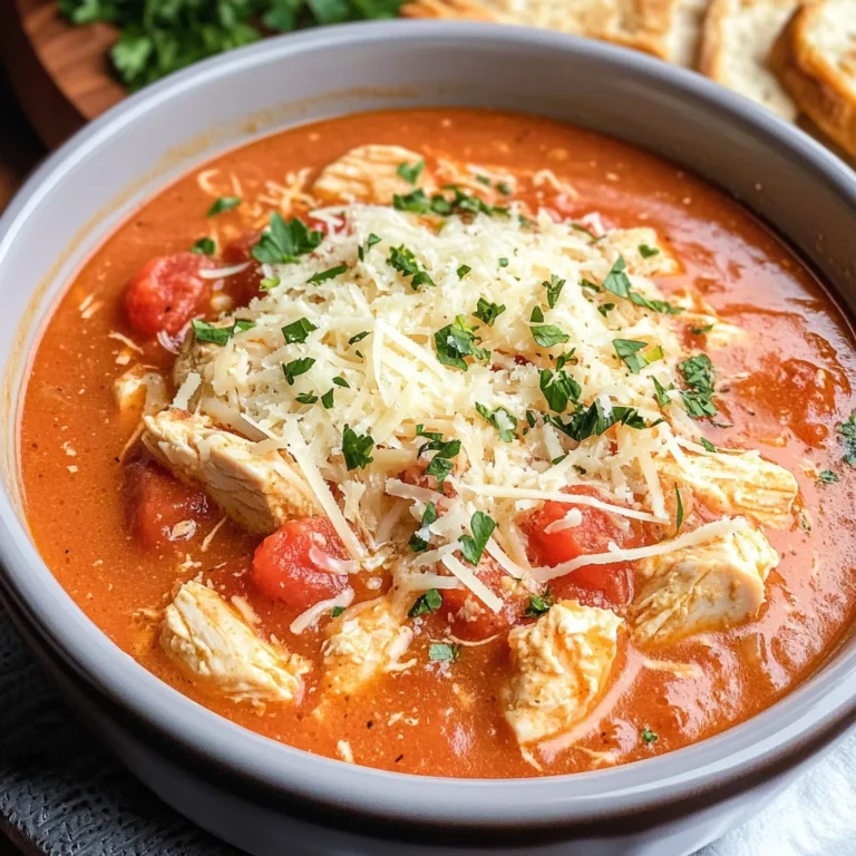 Crock Pot Creamy Chicken Parmesan Soup