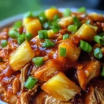 Crockpot Pineapple BBQ Chicken