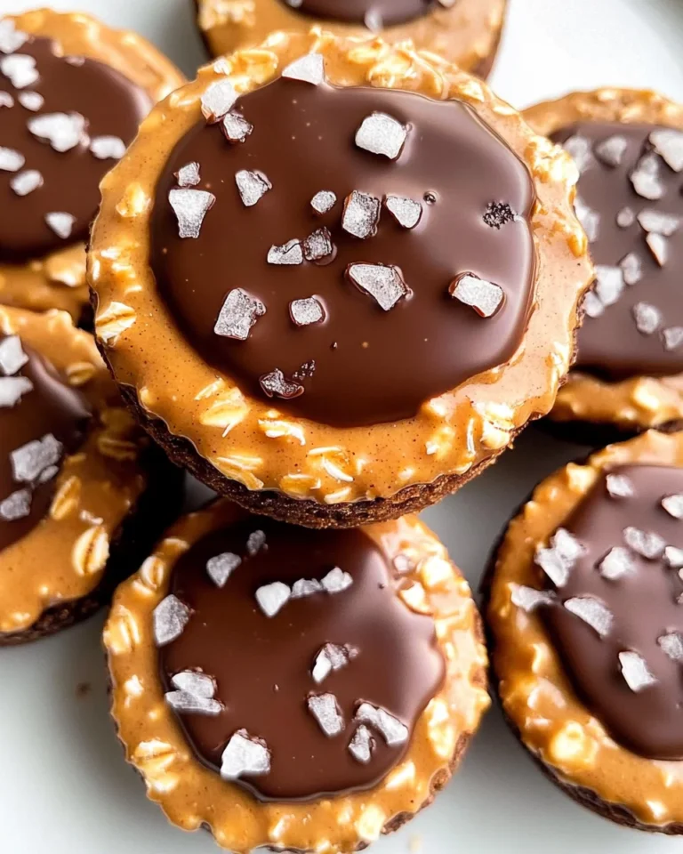 Easy No Bake Peanut Butter Oat Cups