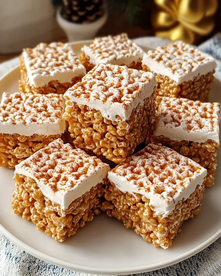Gingerbread Rice Krispie Treats