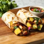 Hawaiian BBQ Chicken Wraps
