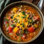 Keto Stuffed Pepper Soup