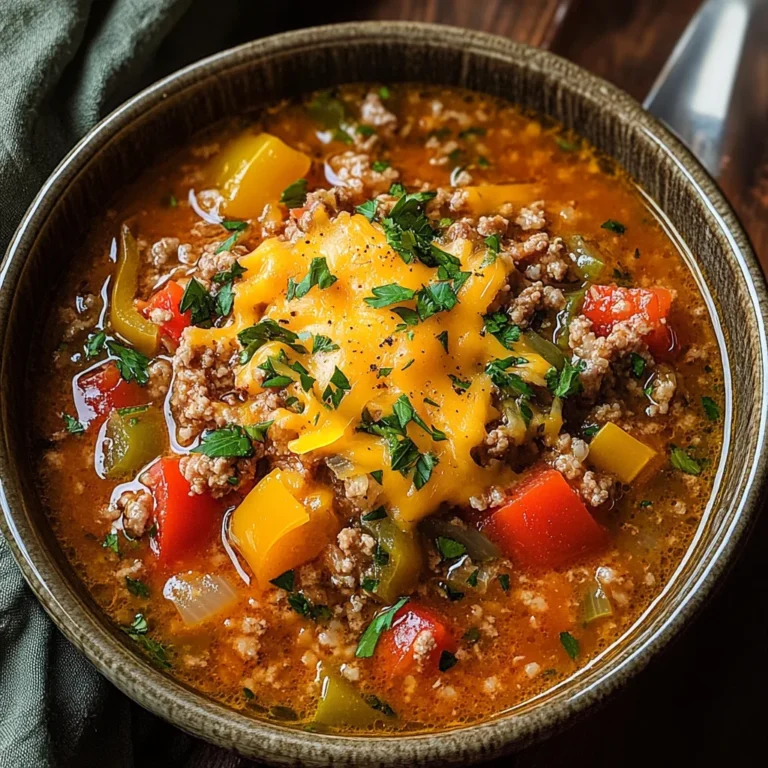Keto Stuffed Pepper Soup