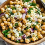 Lemony Chickpea Feta Salad (Gluten Free)