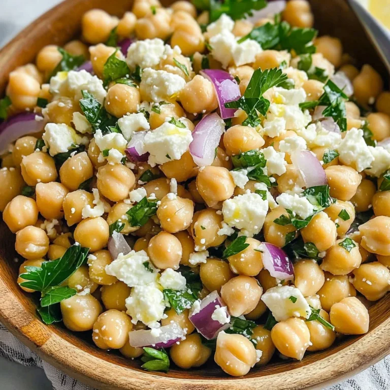 Lemony Chickpea Feta Salad (Gluten Free)