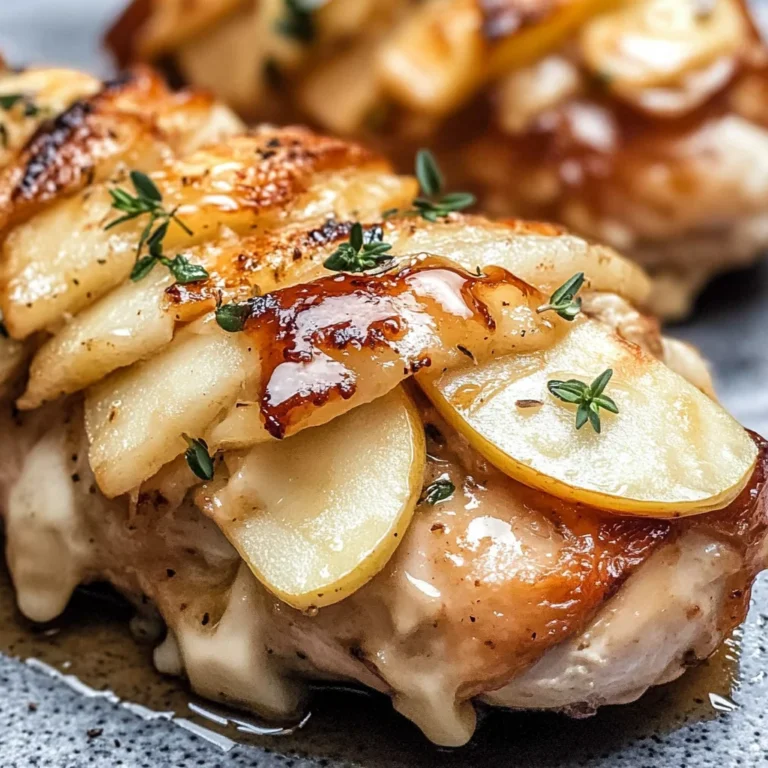 Maple Glazed Apple and Brie Stuffed Chicken