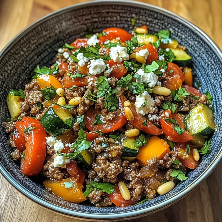 Mediterranean Ground Beef Stir-Fry