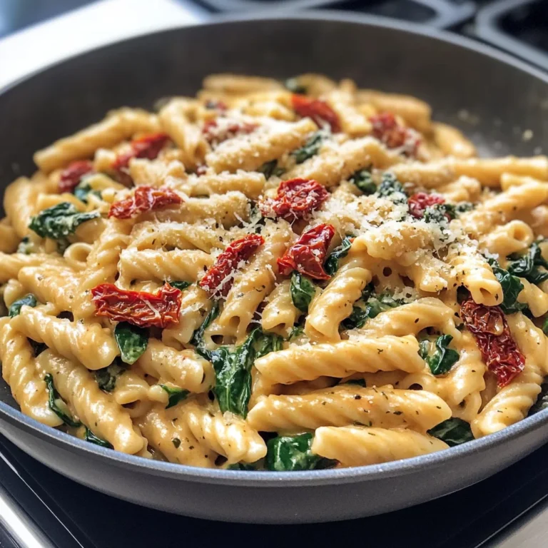 One-Pot Spinach Tomato Pasta