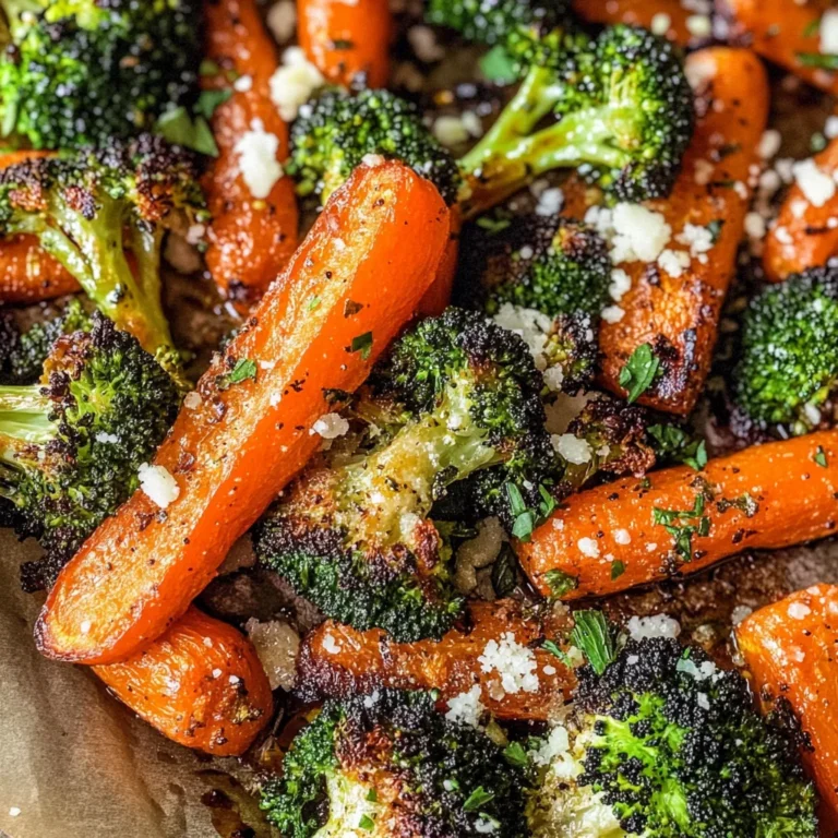 Roasted Broccoli and Carrots