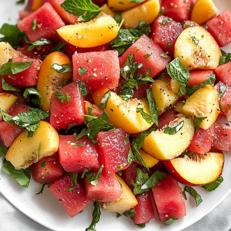 The Peach Watermelon Salad That Tastes Like Summer