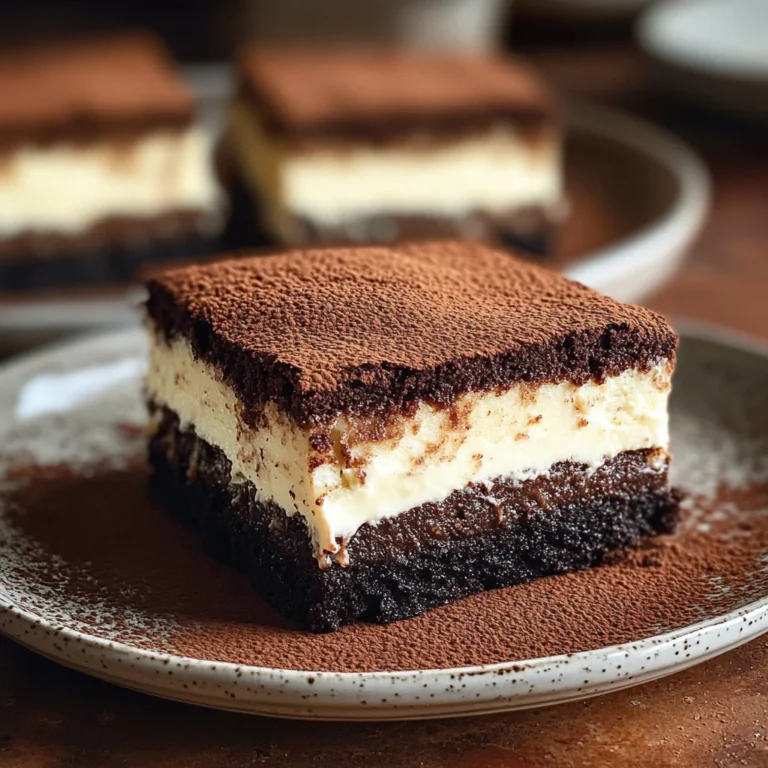 Tiramisu Brownies