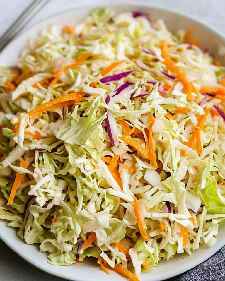 Vinegar Coleslaw Recipe (No Mayo Coleslaw)
