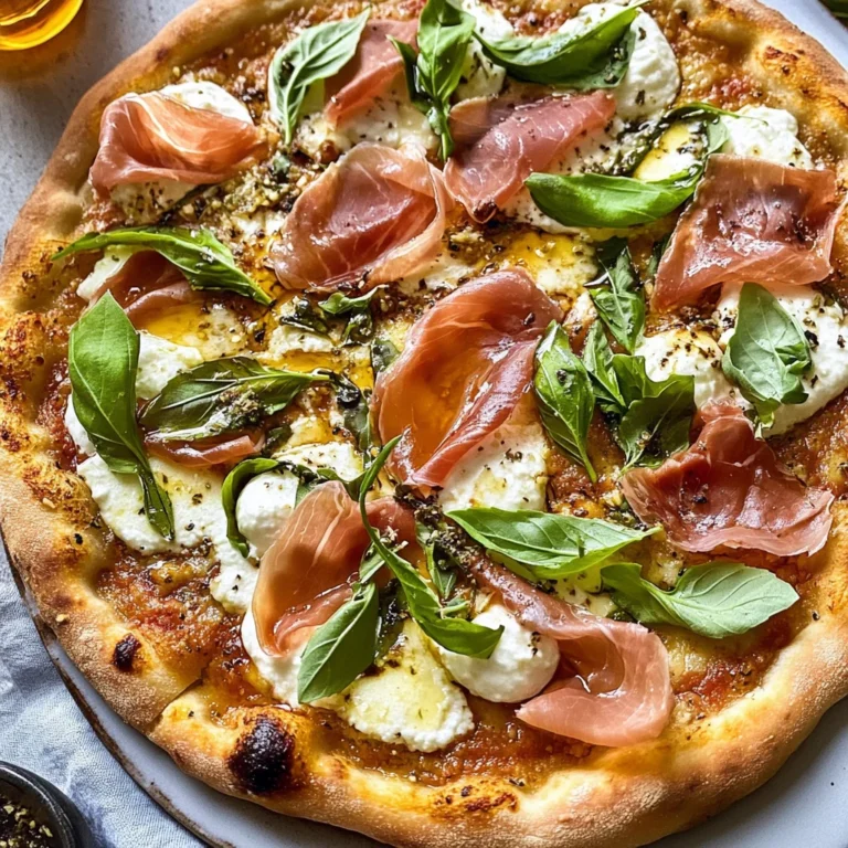 White Pizza with Prosciutto & Hot Honey