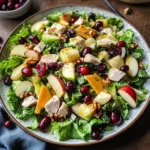 Apple Cranberry Salad with Turkey and Apple Cider Vinaigrette Recipe
