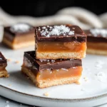 Bourbon Salted Caramel Shortbread Bars