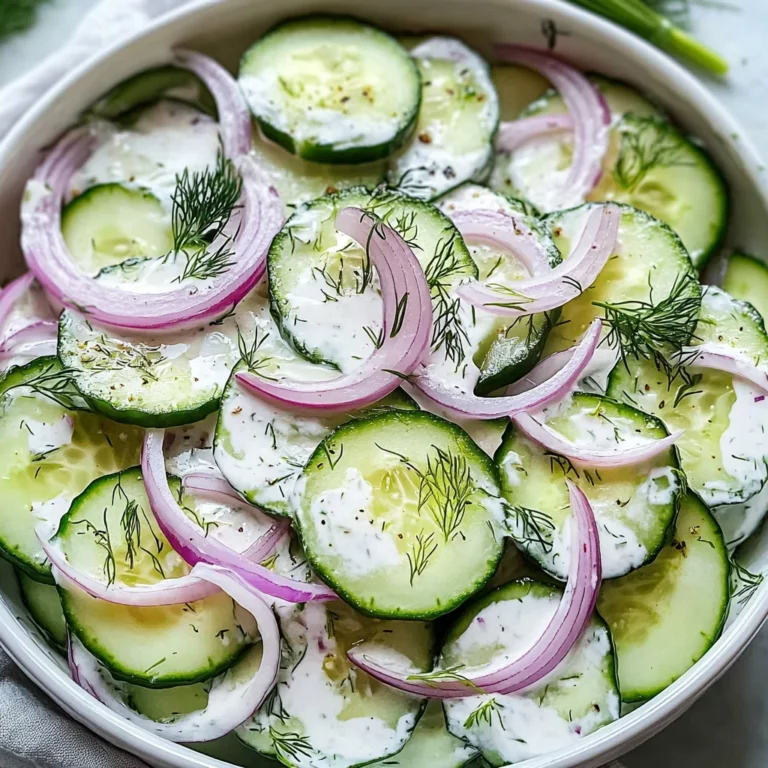 Creamy Cucumber Salad