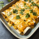 Creamy Pumpkin Chicken Enchiladas