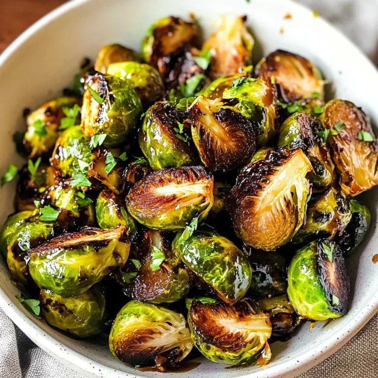 Crispy Honey Balsamic Brussels Sprouts