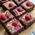 Decadent Raspberry Swirl Brownies