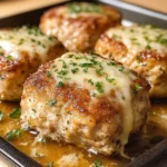Garlic Parmesan Chicken Meatloaves