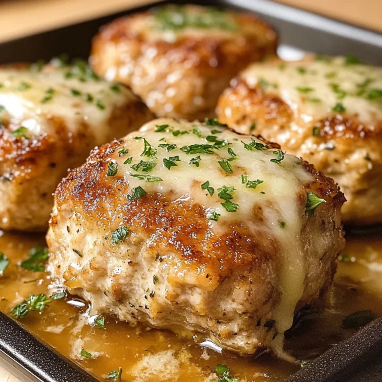 Garlic Parmesan Chicken Meatloaves