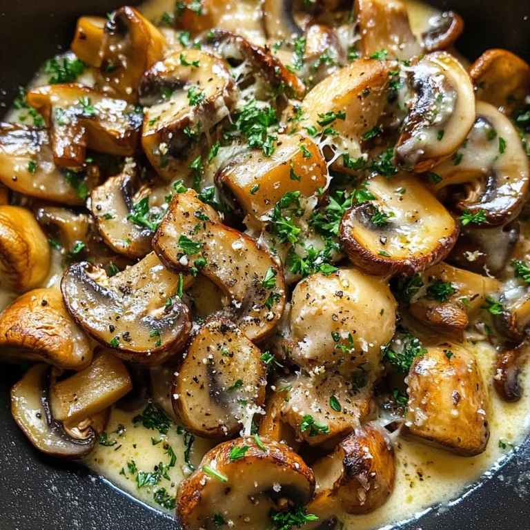 Garlic Parmesan Mushrooms