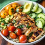 Grilled Chicken Quinoa Bowls