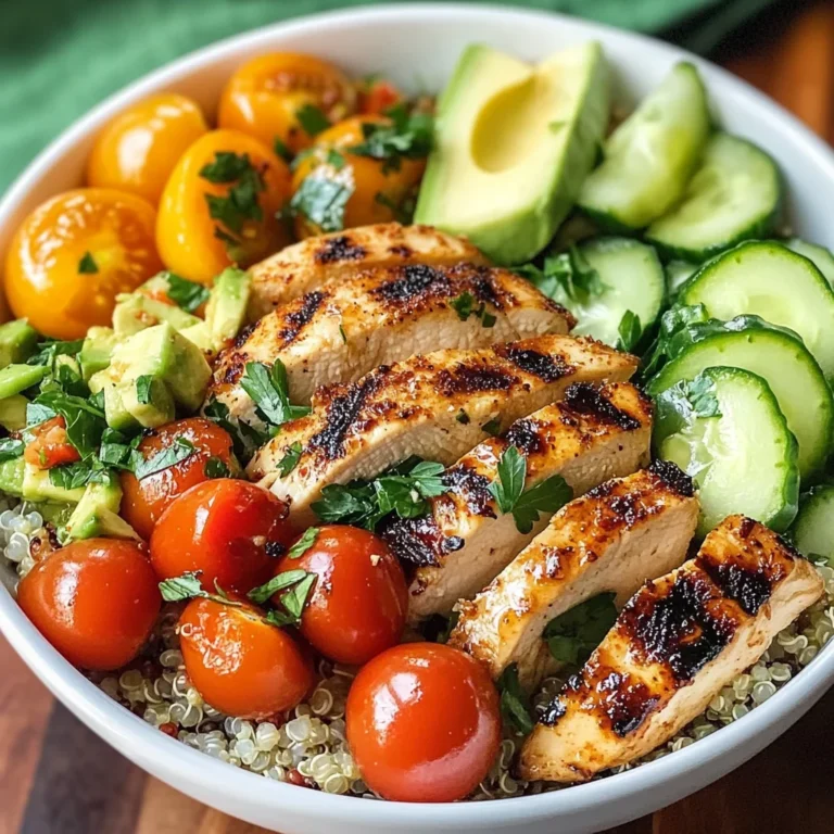 Grilled Chicken Quinoa Bowls