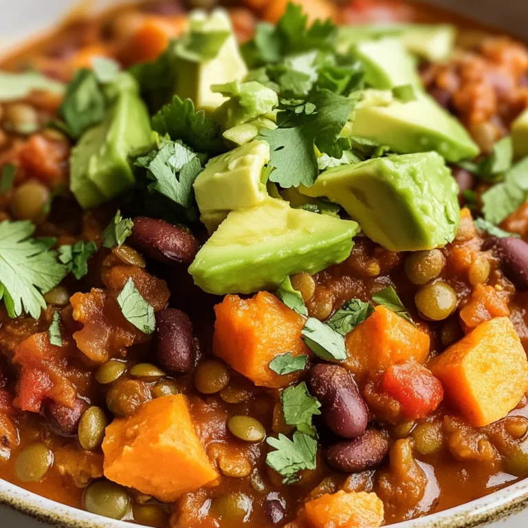 Lentil Sweet Potato Chili