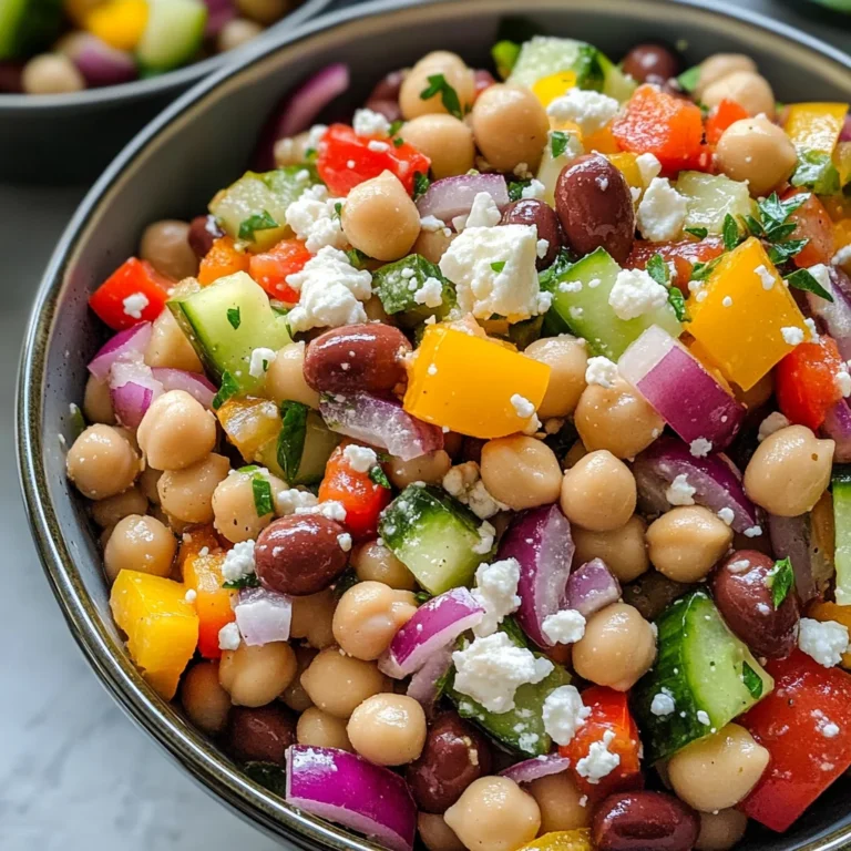 Mediterranean Dense Bean Salad (Viral TikTok Recipe)