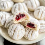 Raspberry Almond Snowball Cookies Delightful Easy Recipe