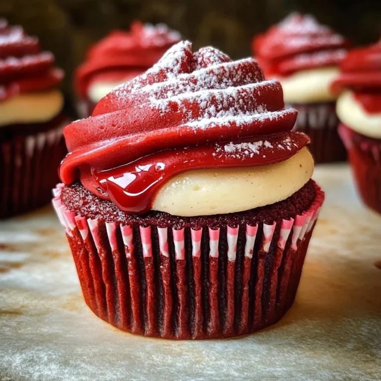 Red Velvet Molten Lava Cupcakes Recipe