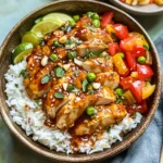 Sweet Chili Chicken Bowl with Coconut Lime Drizzle