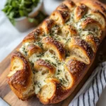 Swirled Garlic Herb And Cheese Bread