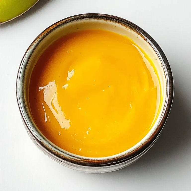 3 Ingredients Mango Coulis