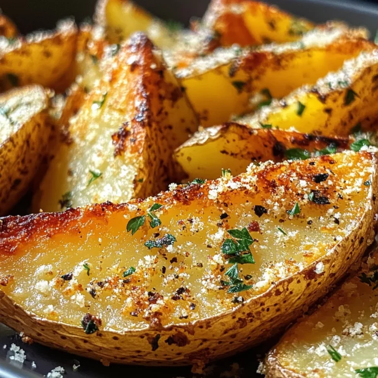 Baked Garlic Parmesan Potato Wedges