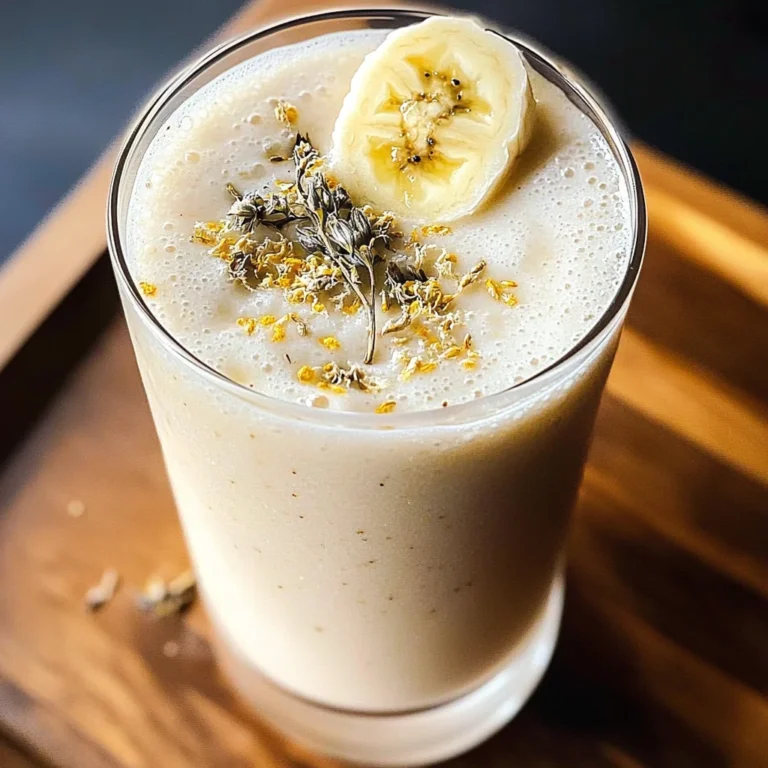 Banana Chamomile Tea Smoothie