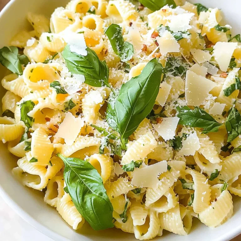 Basil Lemon Pasta Salad