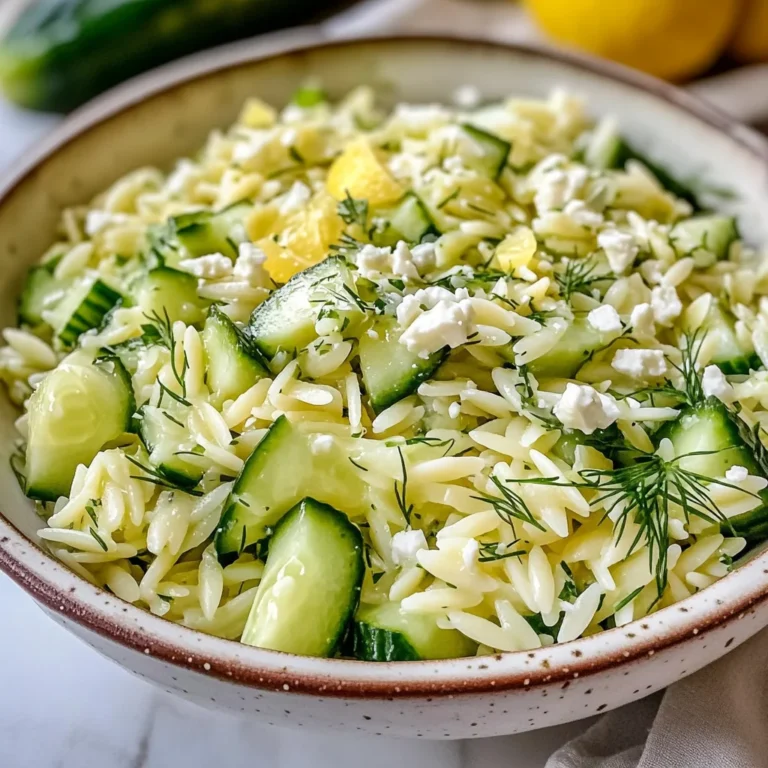 Best Cucumber Lemon Orzo Salad