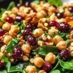 Brighten Your Day with Cranberry Walnut Chickpea Salad Delight