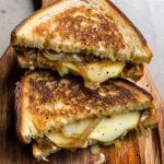 Caramelized Onion and Apple Grilled Cheese Sandwich