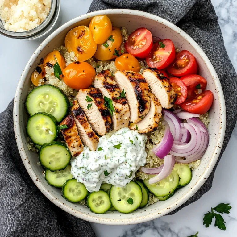 Chicken Tzatziki Bowls