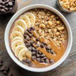 Chocolate Peanut Butter Smoothie Bowl