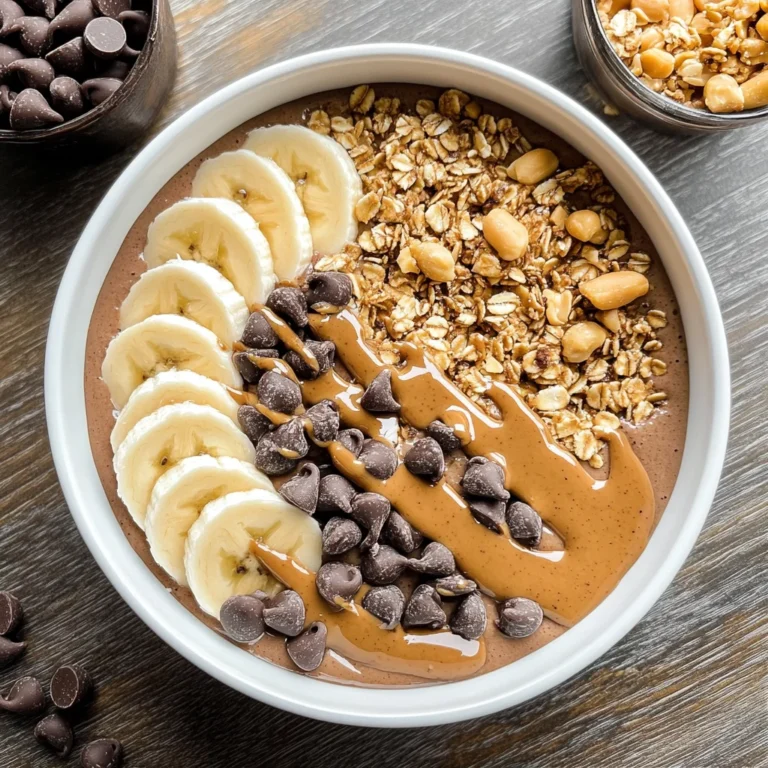Chocolate Peanut Butter Smoothie Bowl