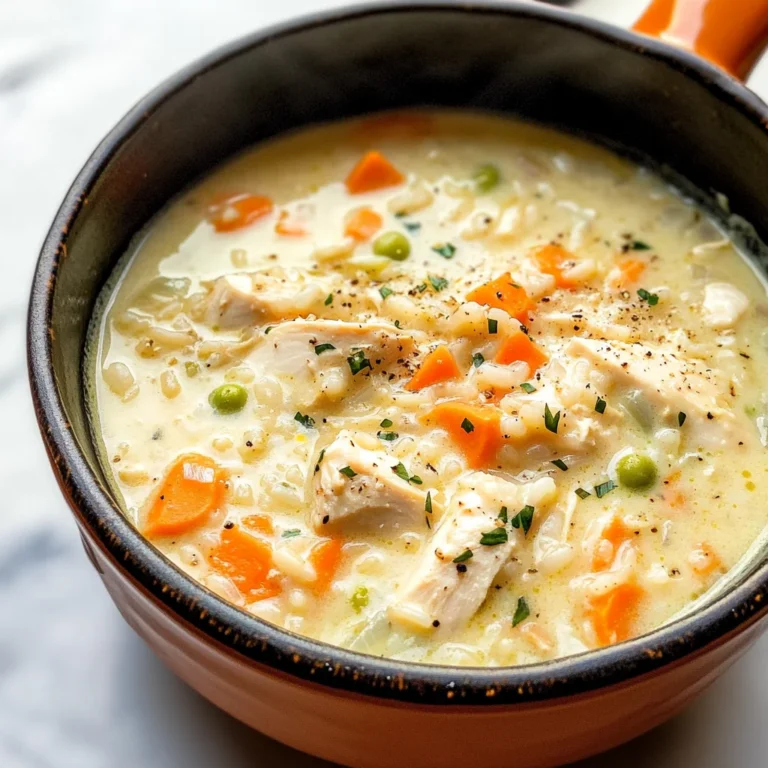 Creamy Chicken and Rice Soup