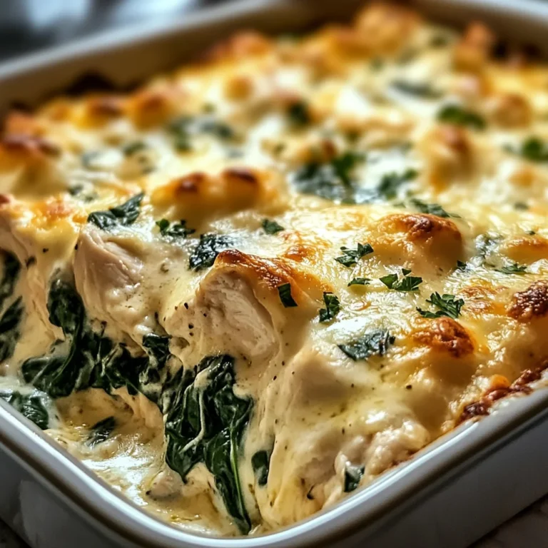 Creamy Chicken and Spinach Casserole